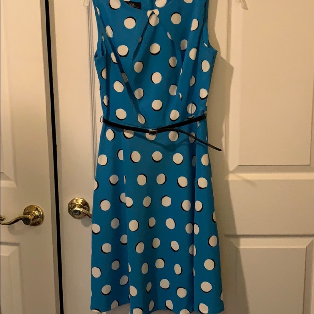 AGB Fit & Flare, belted, sz 6 dress